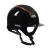 Kask z szerokim daszkiem HORKA Gaudi Glossy  - czarny / rose gold